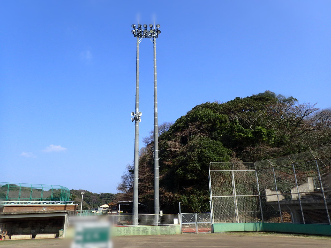 有川運動公園　野球場夜間照明