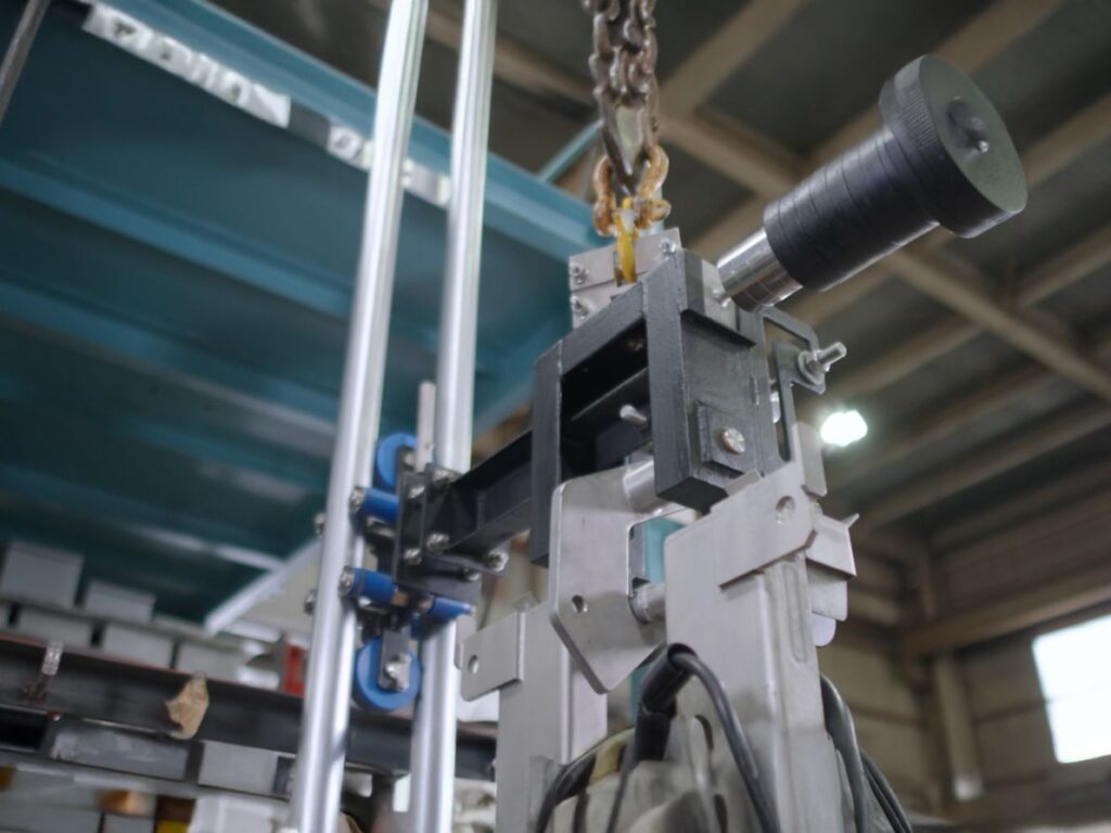 着脱式水中ポンプ簡易昇降装置